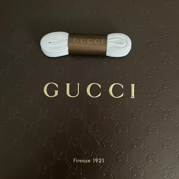 GUCCI Large Mens Shoe Box and White Sneaker laces